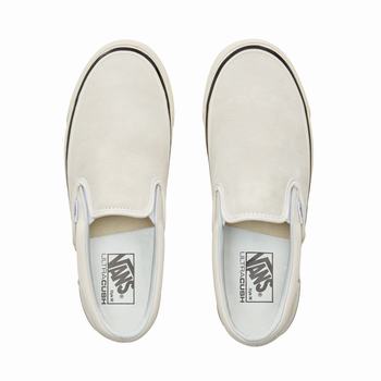 Panske Tenisky Vans Anaheim Factory Slip-On 98 Biele VA57BPWGC